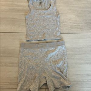 Skims cotton rib boxer + tank